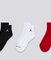 EVERYDAY CUSHIONED POLY ANKLE SOCKS 3 PAIRS 'MULTICOLOR'