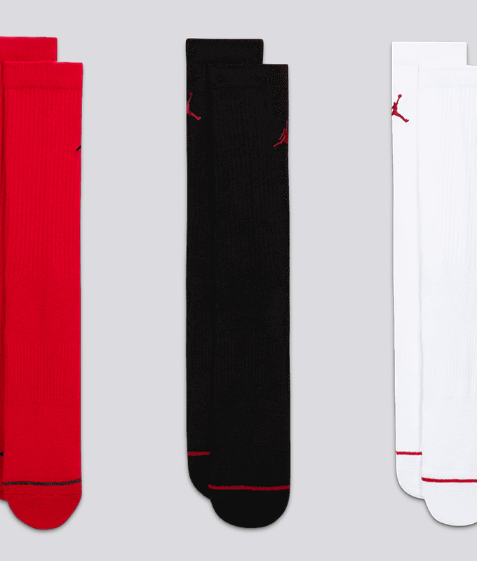 EVERYDAY CUSHIONED POLY CREW SOCKS 3 PAIRS 'MULTICOLOR'