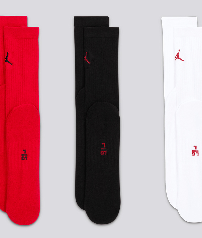 EVERYDAY CUSHIONED POLY CREW SOCKS 3 PAIRS 'MULTICOLOR'