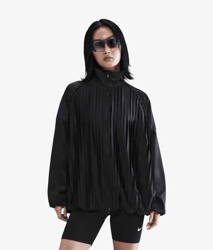 SPORTSWEAR PLEATED TRACK JACKET