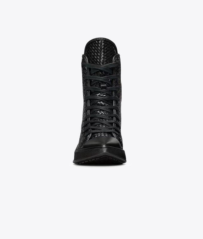 CHUCK 70 DE LUXE POINTED PLATFORM WOVEN LEATHER HIGH