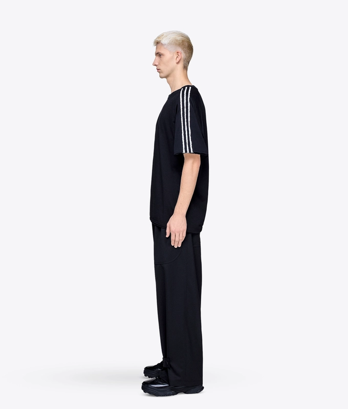 RAW EDGE 3-STRIPES TEE
