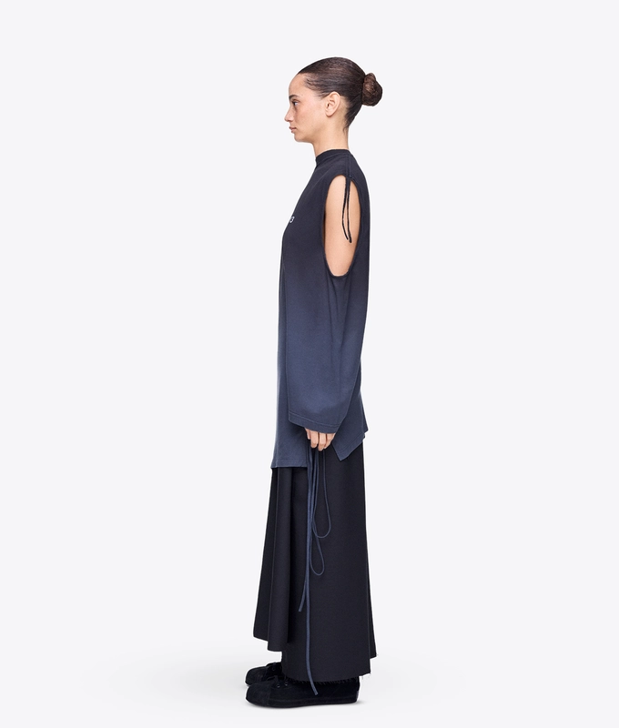 DIP DYE CINCHED DRAPE TEE