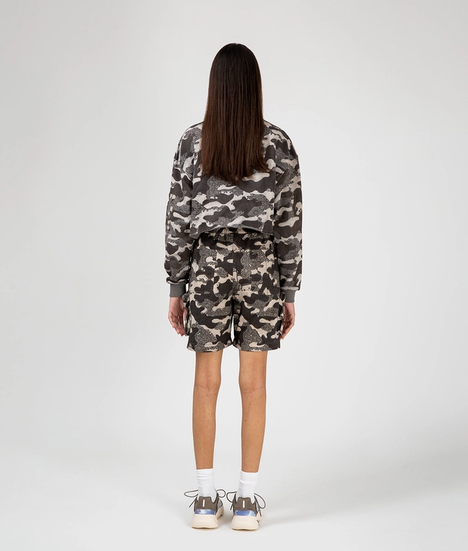 Ajrakh Camo Crop Top